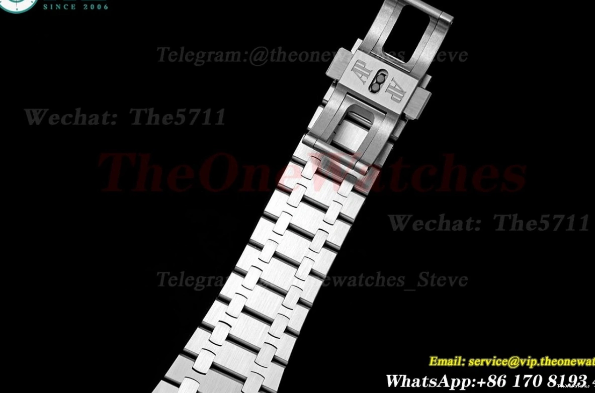 APSF Frosted Oak 15510 41mm White Dial Clone A4302 SS SS Royal Super 0413